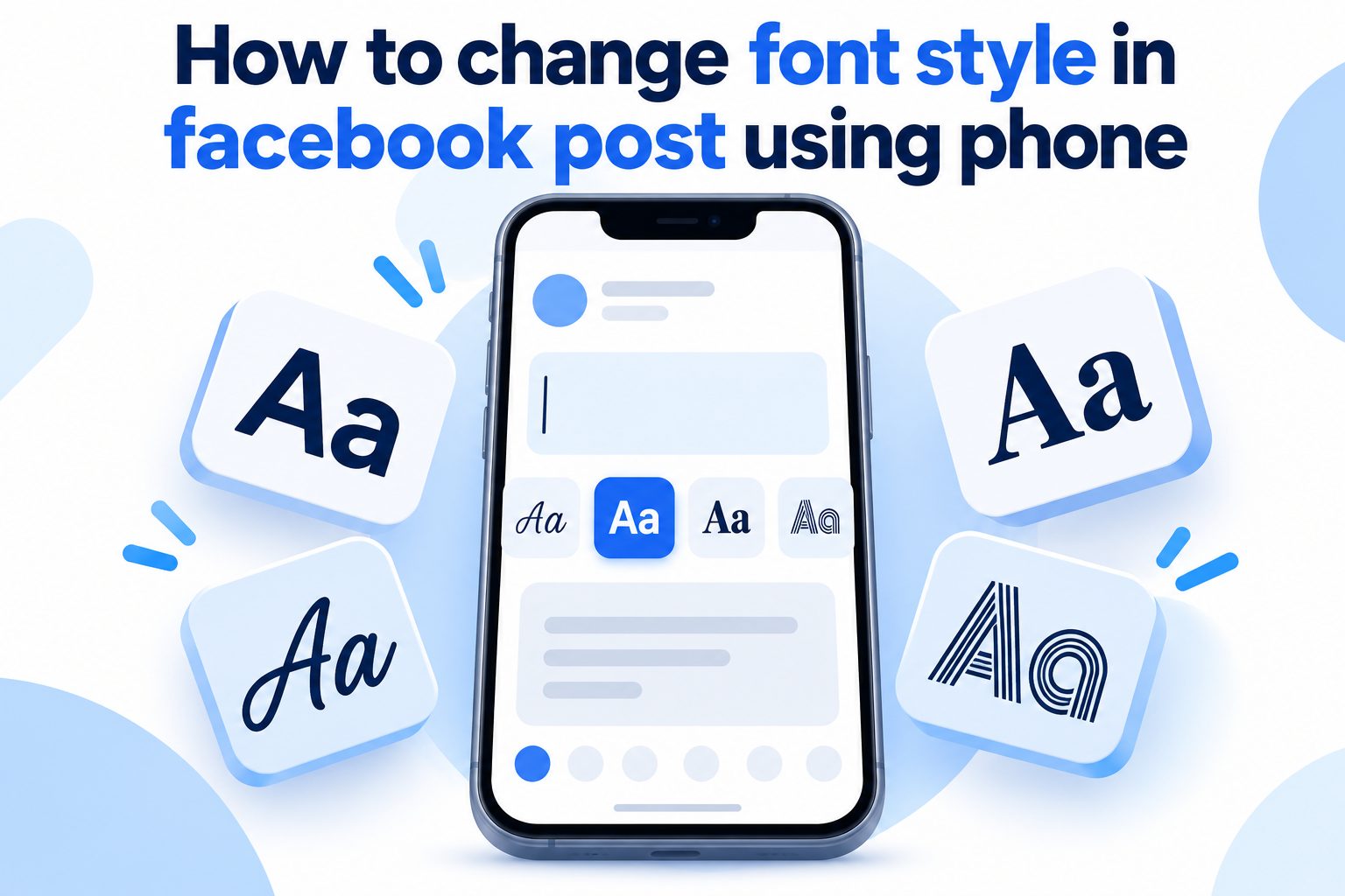 how-to-change-font-style-in-facebook-post-using-phone-e2558 Smartphone showing styled text options for a Facebook post.