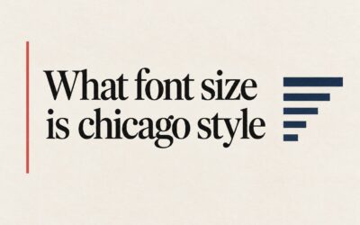 What Font Size Is Chicago Style? Formatting Guidelines