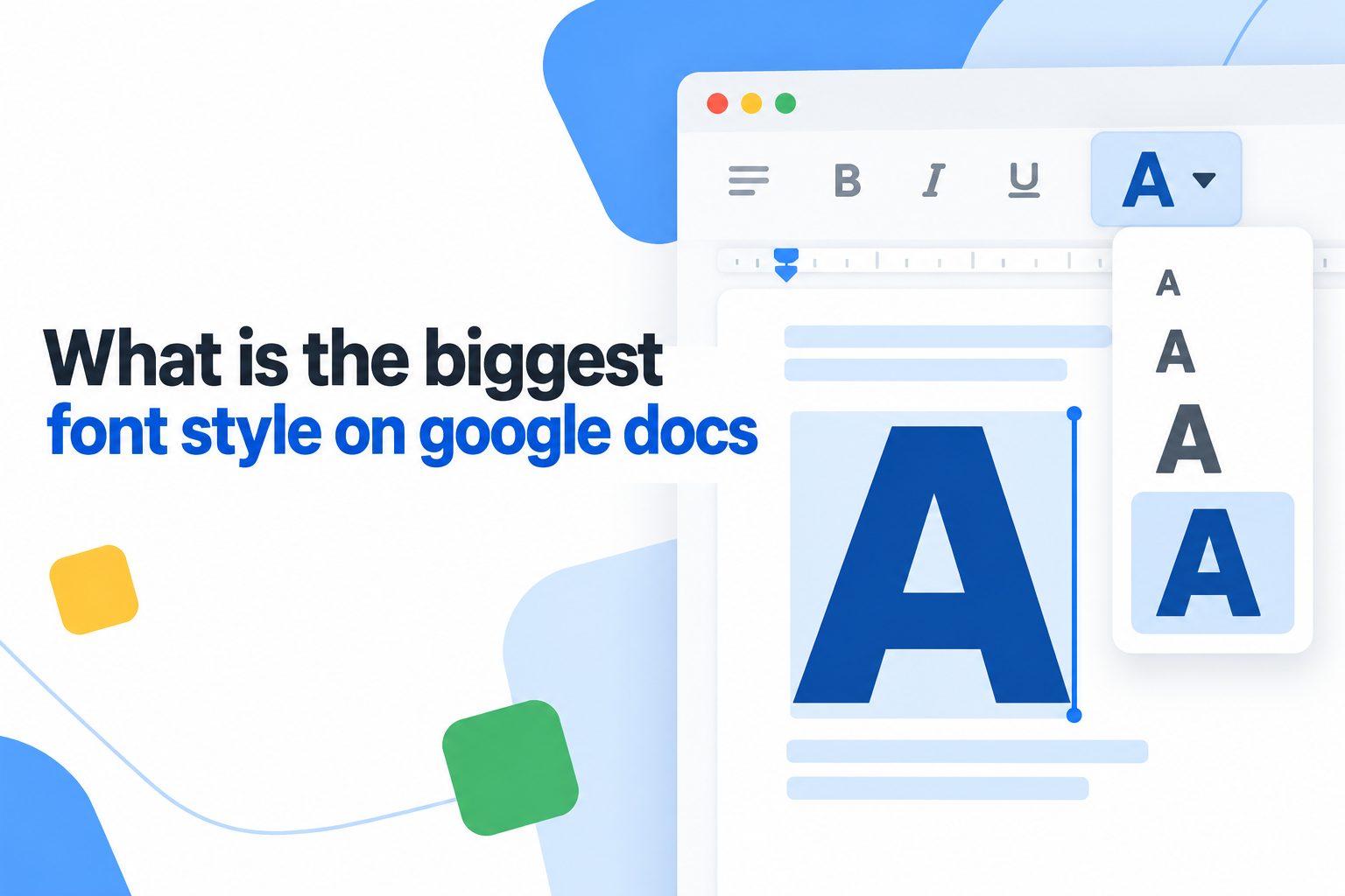 what-is-the-biggest-font-style-on-google-docs-e2554 Google Docs toolbar showing the font size box set to 400, the largest available size.